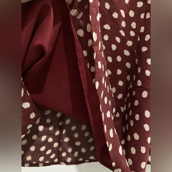 Madewell Silk Prose Flowy Dots Blouse - Picture 6 of 10